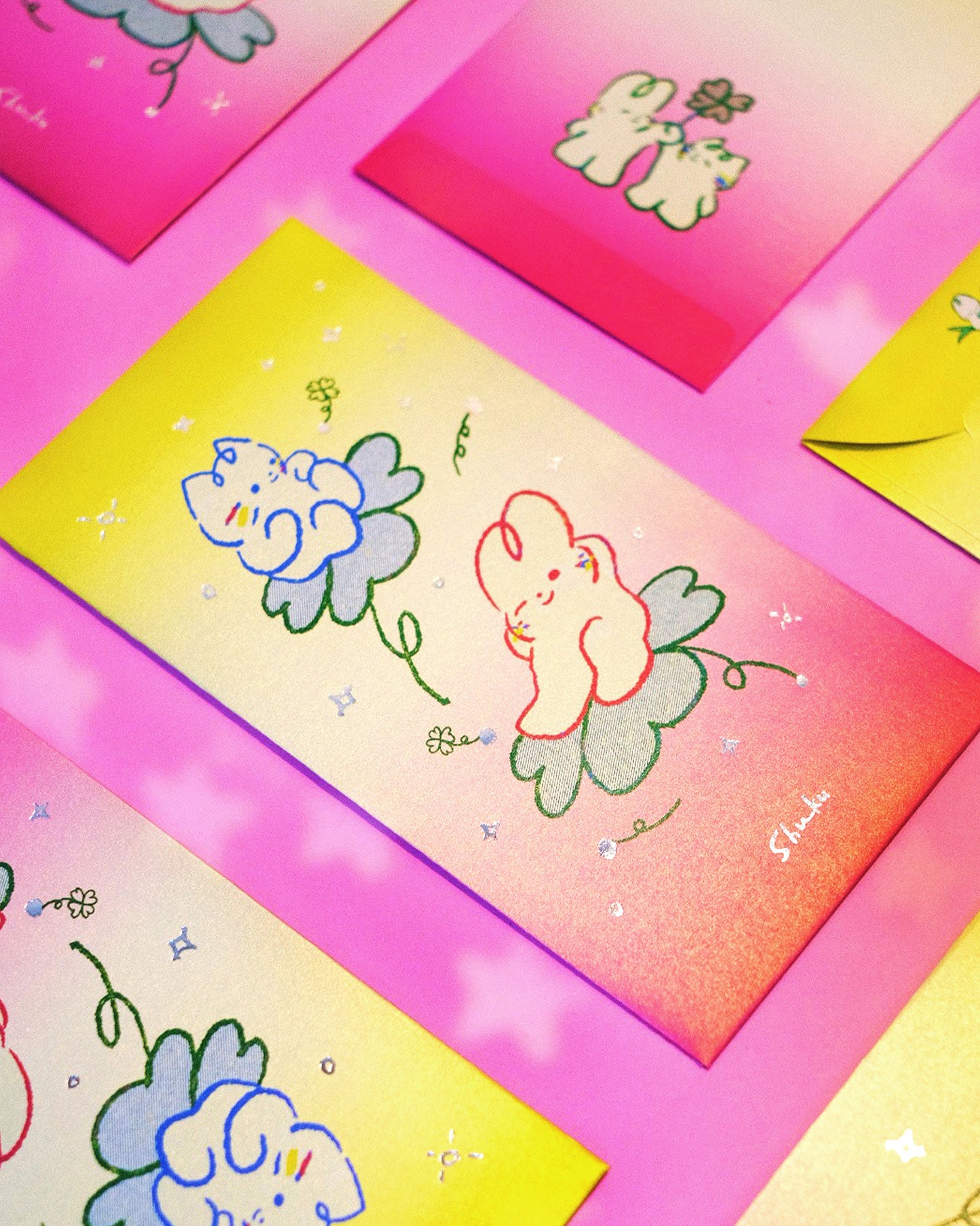 Aww! Series - Lucky Clover Red Envelope