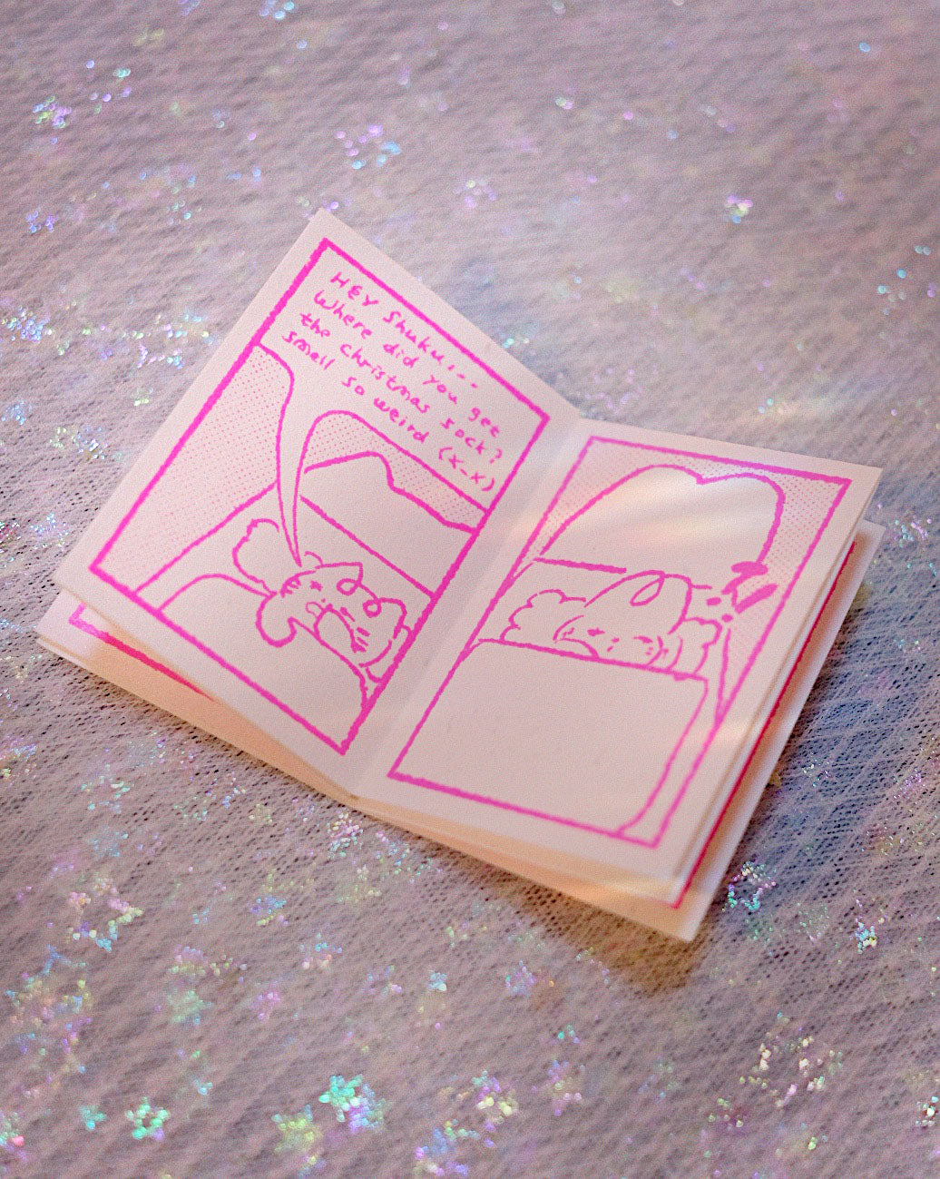 Mini Zine Card - Secret of the XMAS Sock