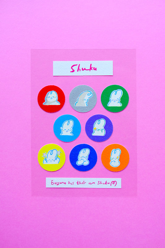 Emotion Emojis Sticker (Circle)