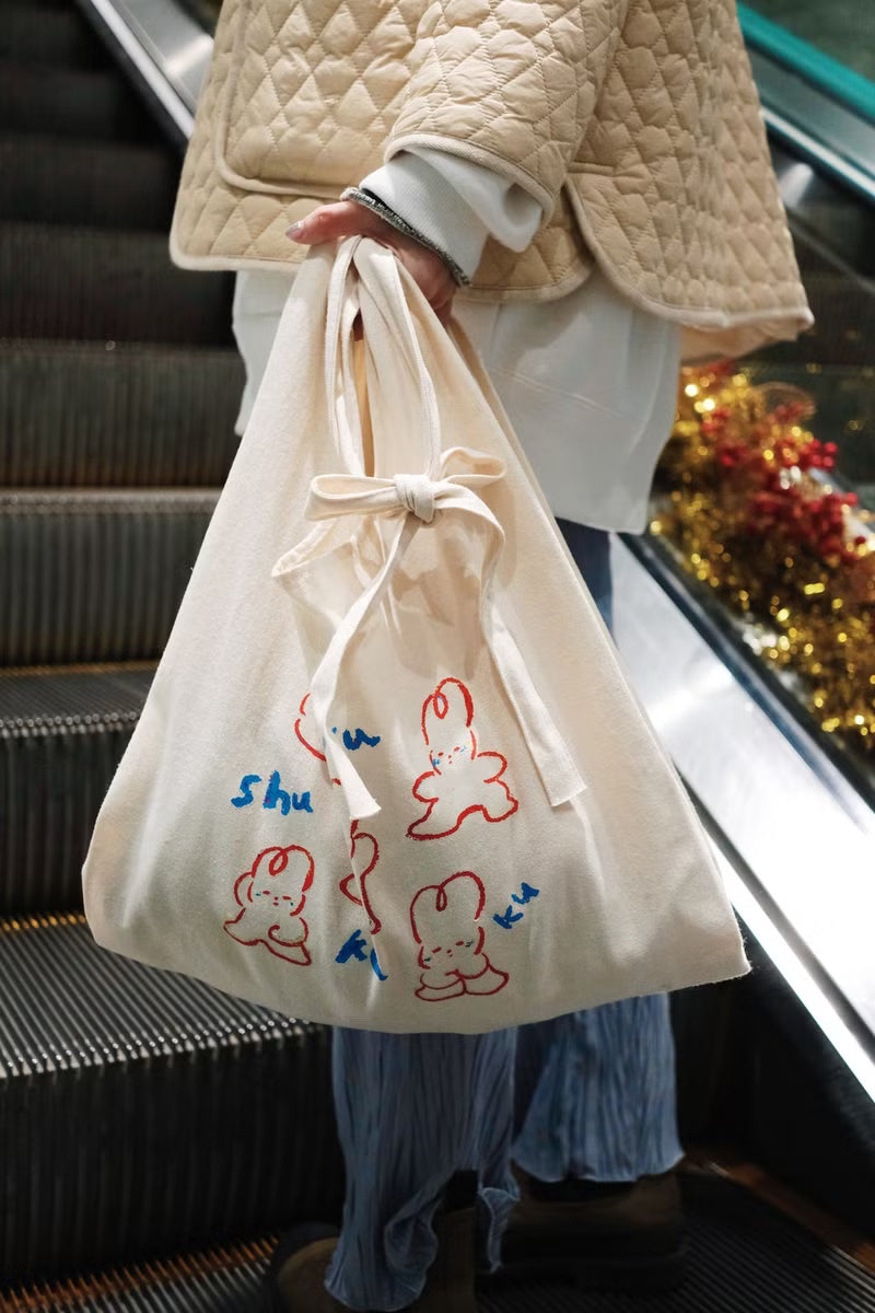 Tied String Knotted Tote Bag