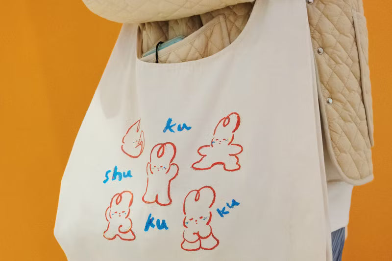 Tied String Knotted Tote Bag